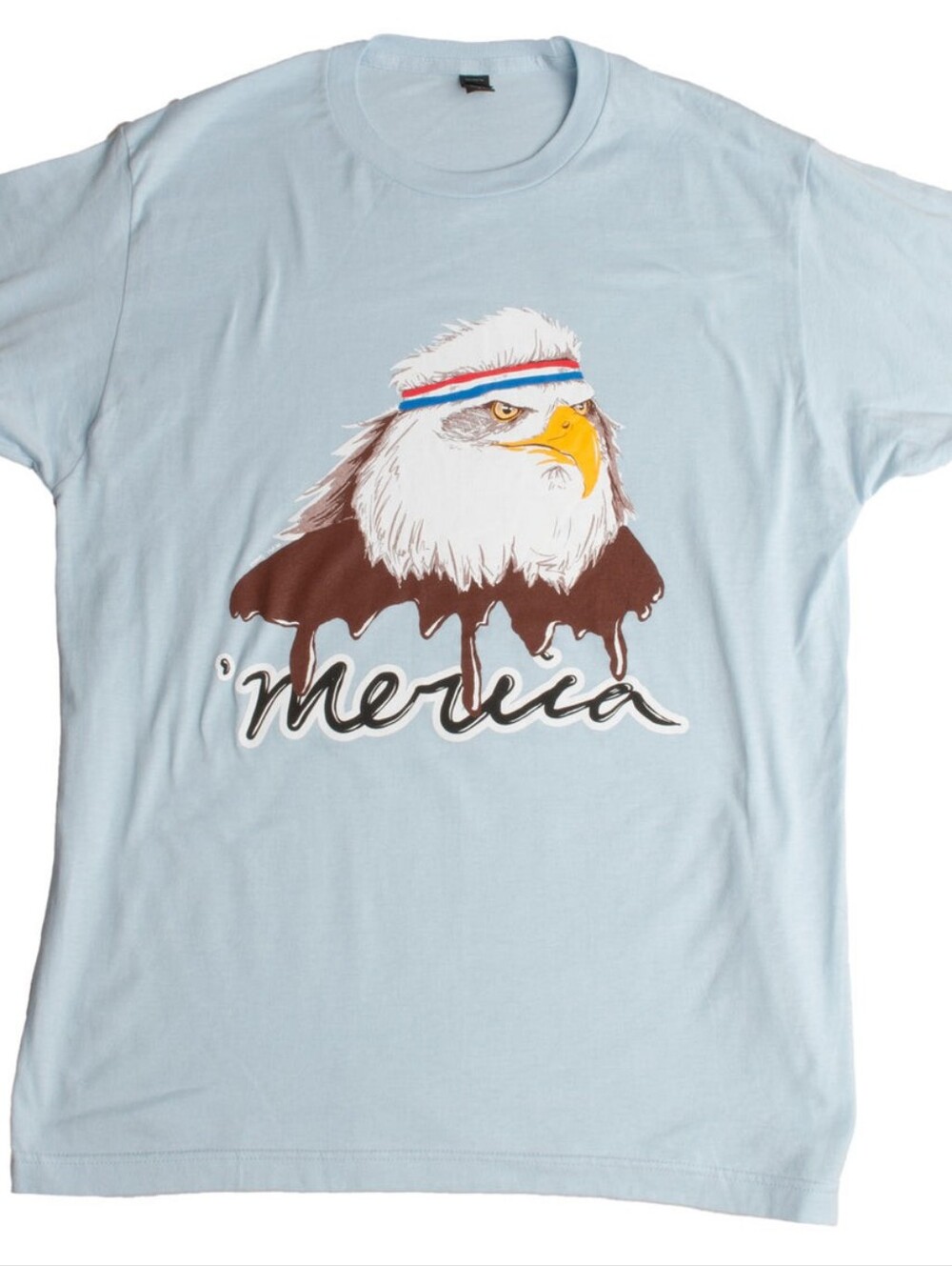 USA Mullet Eagle | Patriotic 80's Eagle of Freedom - Merica Unisex T-shirt BLUE